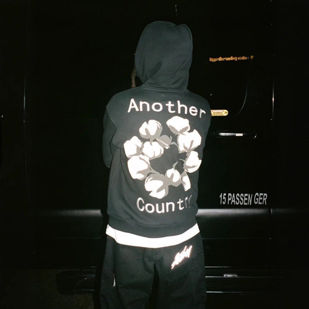 Denim Tears Hoodie Letter Print Fleece Hoodie Sweater